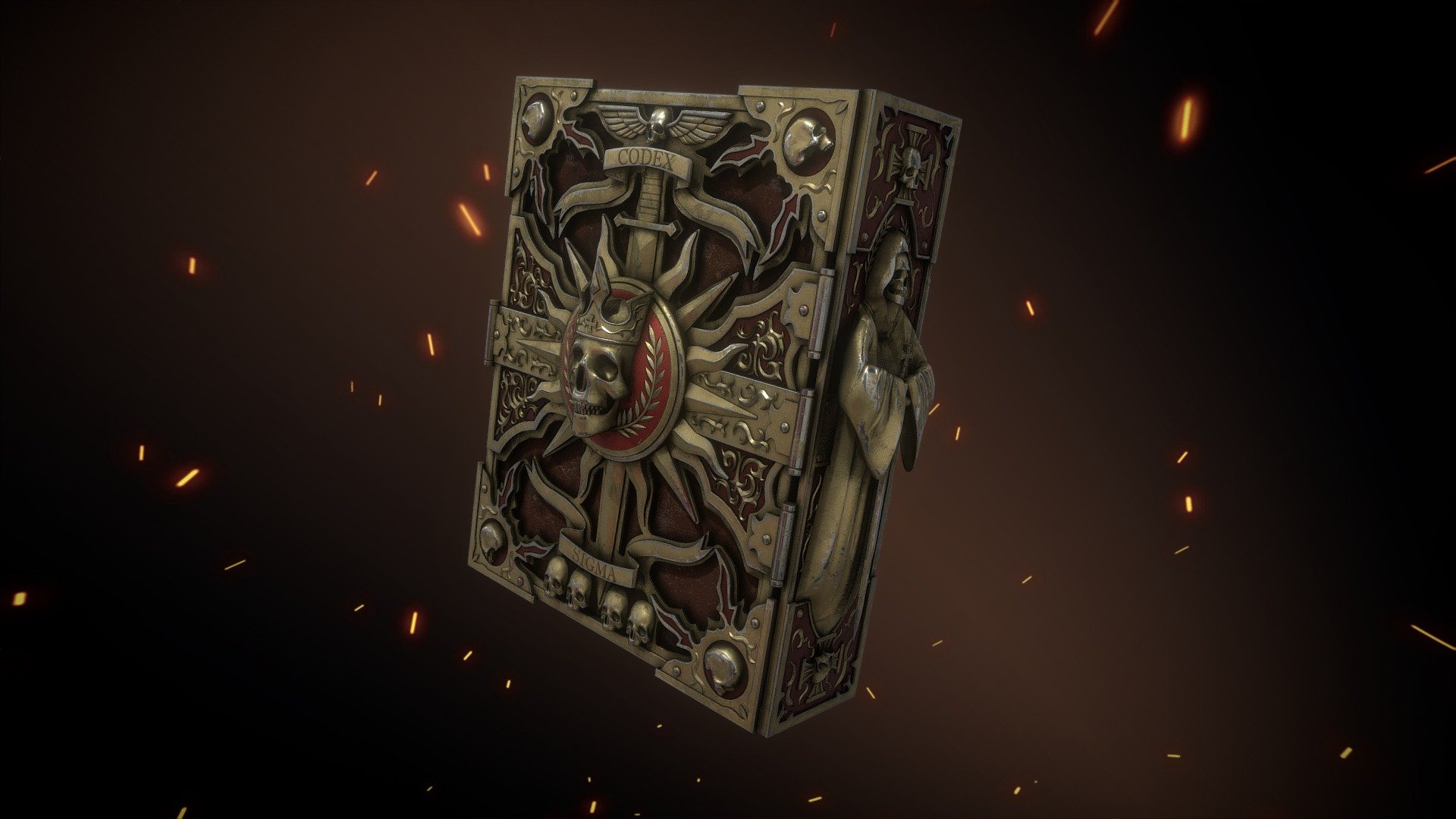 Inspiration from warHammer total series, book of the warrior priest. Give me a like if you enjoy 3d model