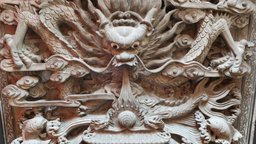 Dragon engraving engraving, head, buddhist, dragon, temple