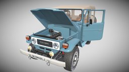 Toyota Land Cruiser FJ40 SoftTopInterior&Chassis land, cruiser, off, road, bf, toyota