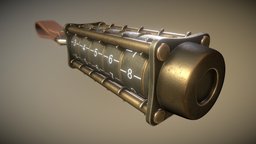 Cryptex USB-Stick (Rigged) blender-3d, cryptex, usb-stick, 3dhaupt, number-lock, 3d-coat, pbr, animation, rigged