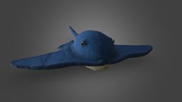 Stingray plush toy aquarium, stingray, substancepainter, substance, thedeep