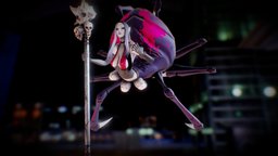 Arachnea demon, spider, final, boss, woman, girl, monster