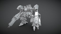Muldoon Blockout robotic, mecha, conceptart-sci-fi