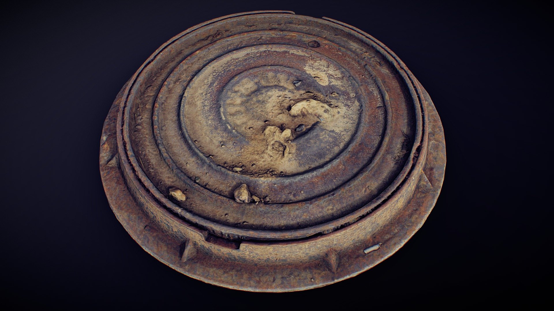 Sca, Retopology and Delight - Manhole - 3D model by Alexander Komendant (SashaRX) (@Sasharx) 3d model