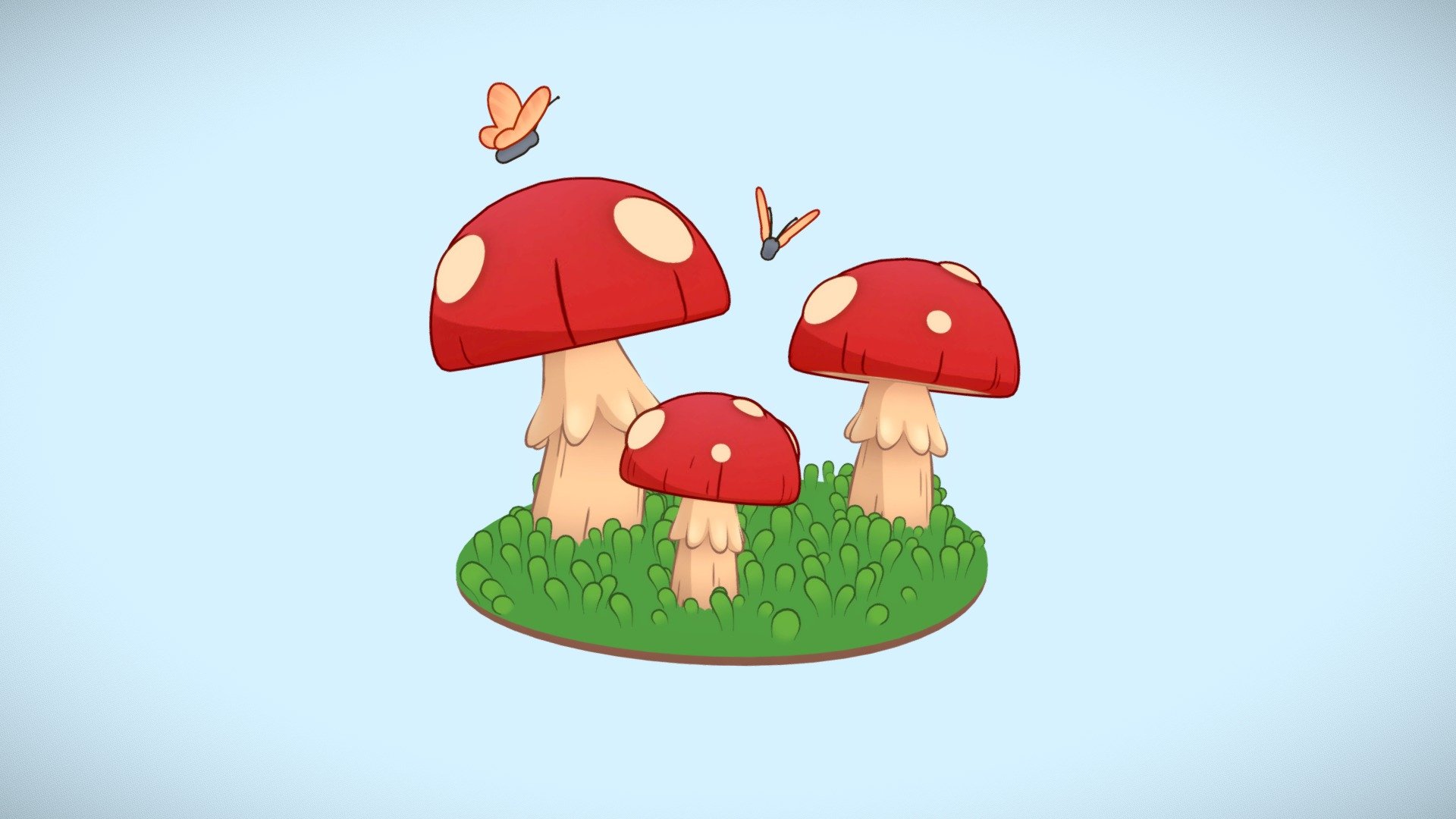 I wanted to practice NPR art style. I found a really nice concept made by Agathe Préfontaine. I really liked it so I wanted to give it a shot myself. I made a overview video on my YouTube channel where I show my process for NPR.

Concept:  https://www.artstation.com/artwork/GXrBE1

My YouTube: https://youtube.com/@Entikai - Mushroom Diorama - Toon Shaded - 3D model by Entikai 3d model