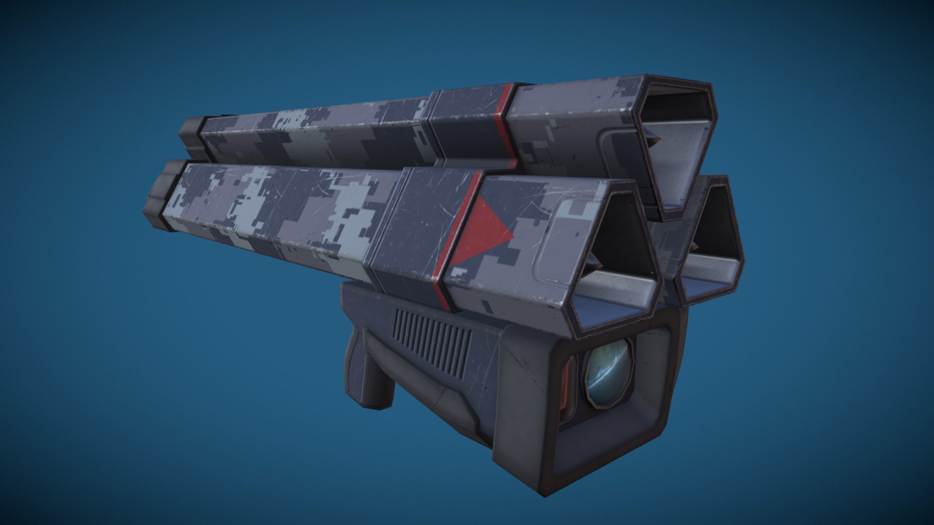 Explosive, rocket launcher - Juggernaut - 3D model by AboutFun 3d model