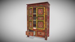 Painted Shelf shelf, rack, painted, wardrobe, game, wood