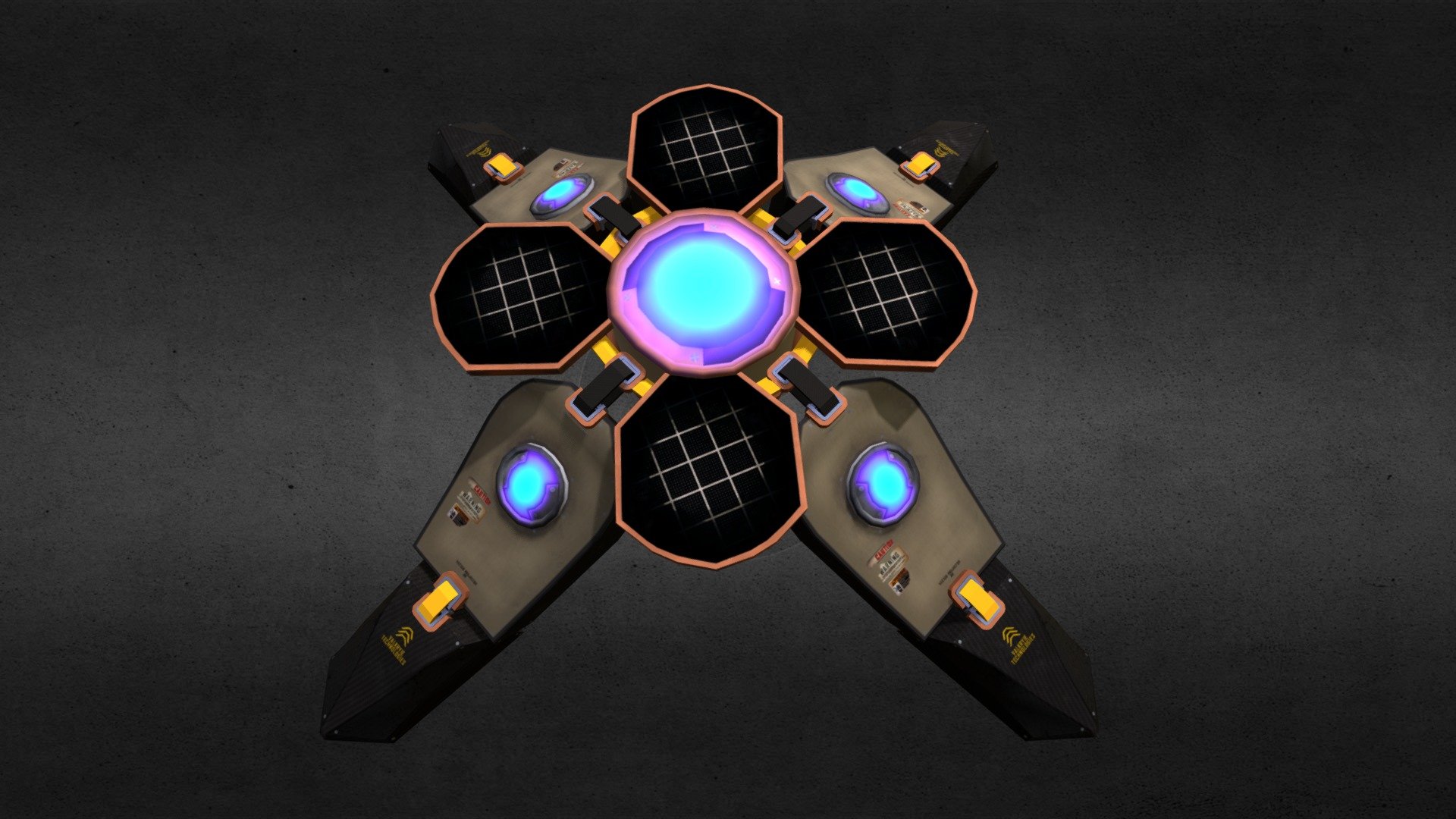 A hologram base asset for a near futuristic zoo for a friend's project 3d model