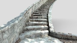 Stone Stair 3d Scan lidar, nanite, photogrammetry, stair, scan, 3dscan, stone, ue5, stonestair
