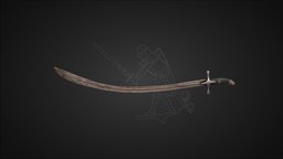 16th-17th Century Saber ottoman, hungary, kilic, oakeshott, ottoman-empire, realitycapture, photogrammetry, sword, blade, yalman
