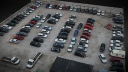 abandoned cars parking DJI Mavic 3 photoscan abandoned, cars, parking, 3, dji, mavic, photoscan, photogrammetry