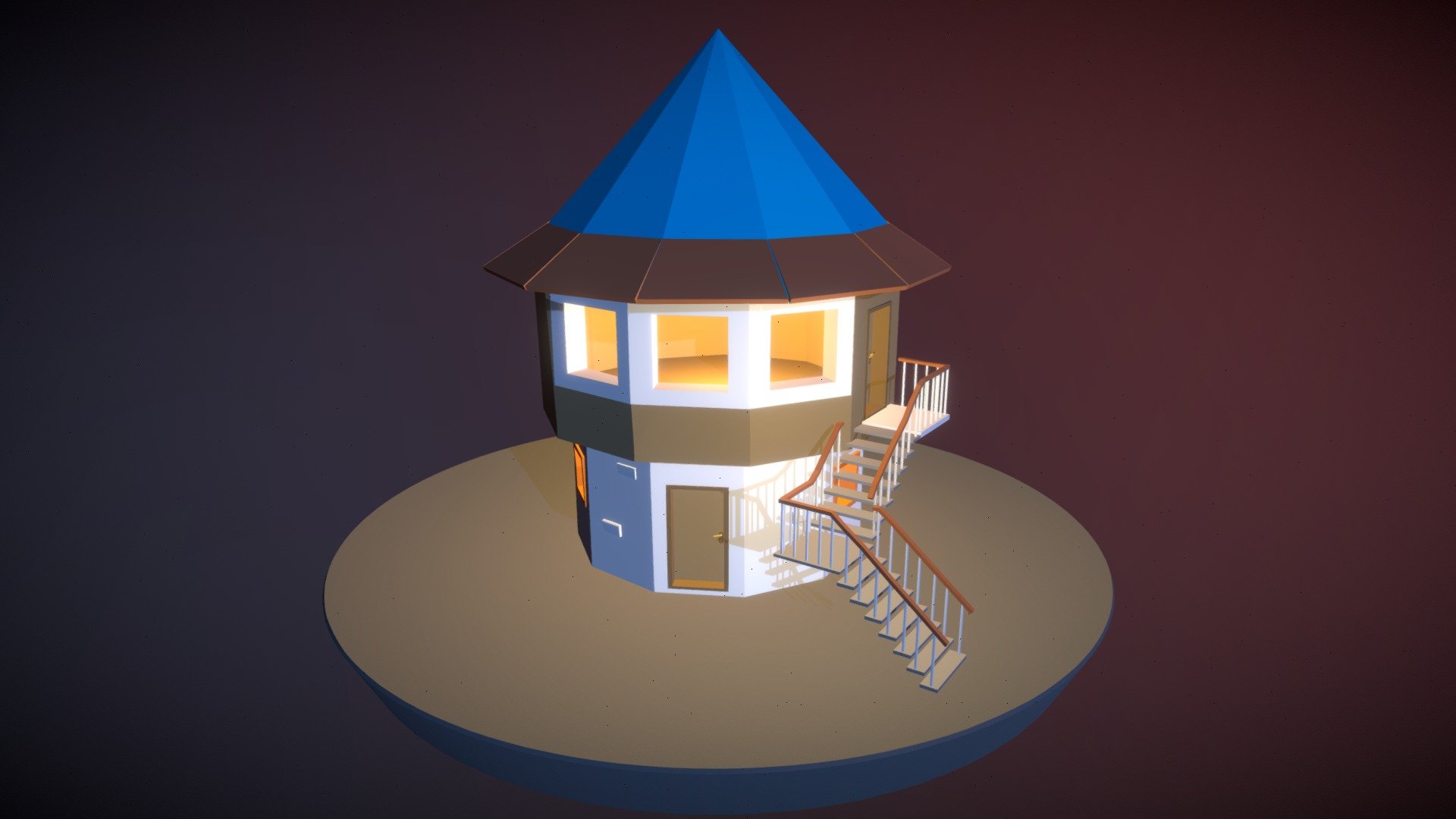Modeled with Cinema 4D R20 and imported into Blender 3.3.0. Rendered with Redshift Renderer.

FBX  formats available.

Its suitability for games and renders has been checked.

It consists of 2 doors, 4 door handles and a mushroom house.

materials have been used. The model does not contain textures.

please do not forget to comment on the model.

Thank you&hellip; - Mushroom House - Download Free 3D model by Trangela 3d model