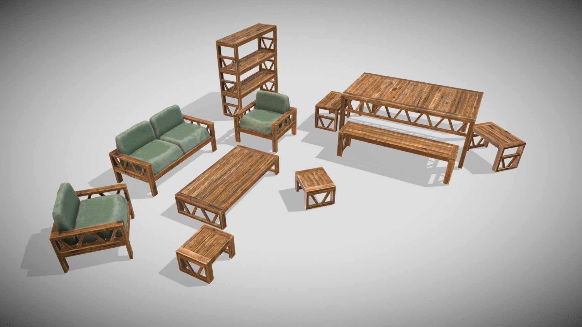 All Woods in One Material 4K PBR Metalness - All texture seamless can plugged, UV goes orizontal ....

Fabric other PBR Material

All Quads Smoothable 

Elemnts are separated with Base ZeroCenter Pivot - Furniture Set Mobili Esse - Buy Royalty Free 3D model by Francesco Coldesina (@topfrank2013) 3d model