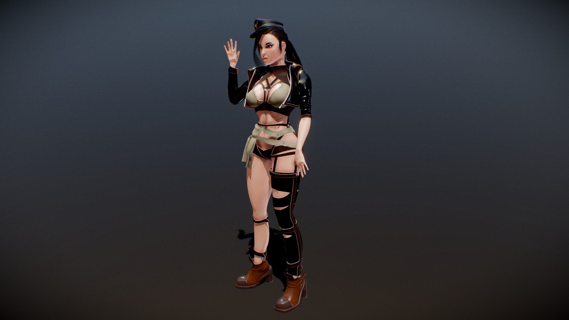 Hello! This is my second character creation, hope you like it, and you can visit this site for higher resolution render. https://www.artstation.com/artwork/qAyvoy




High Quality

Textured

Rigged

Animated
 - Character Lieutenant - Buy Royalty Free 3D model by A'Creative (@ACreative) 3d model