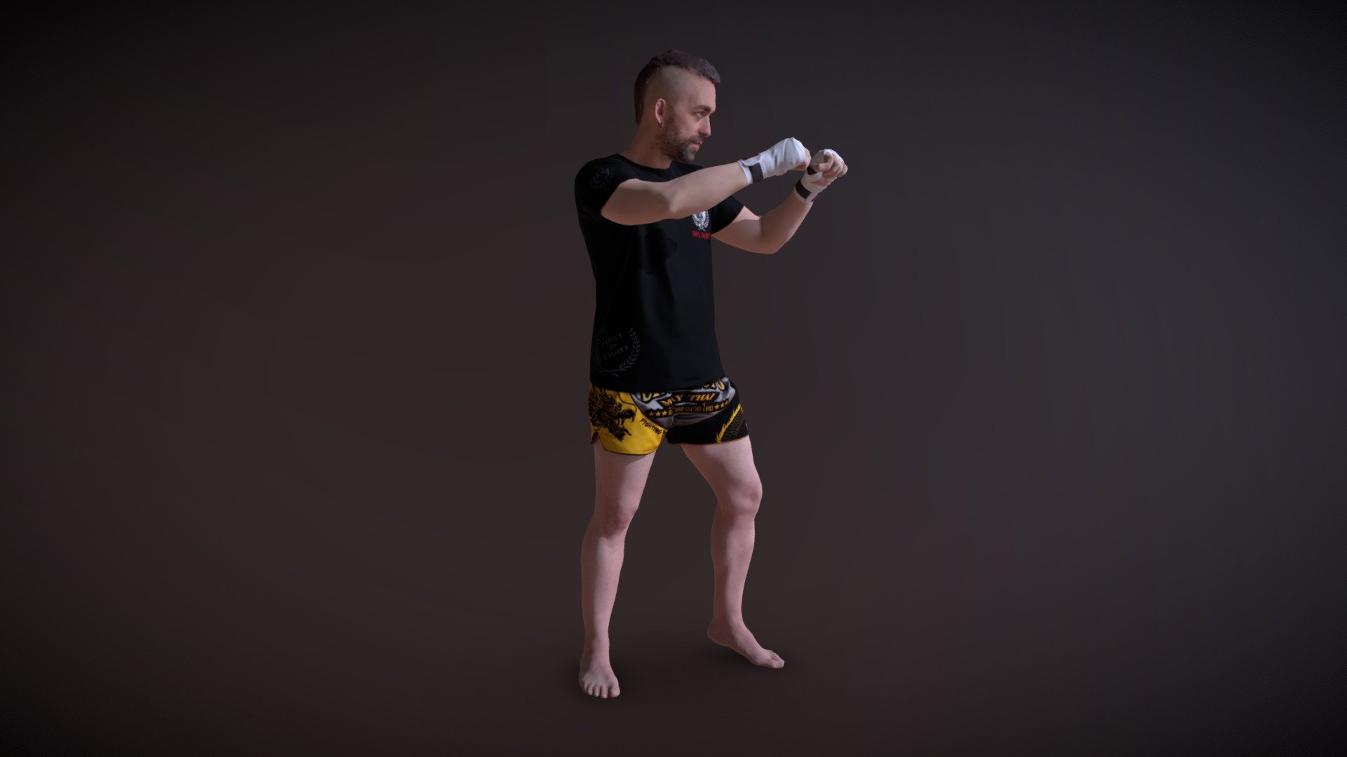 THAI BOXER - 3D model by Garma_Z 3d model