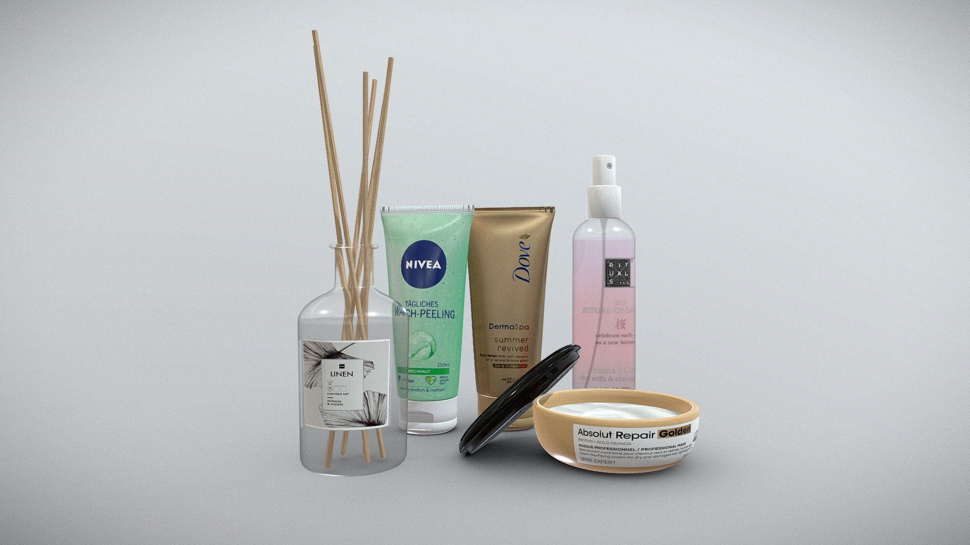 Bathroom set with uv mapping and high resolution textures, to make your scene even more realistic. UVS prepared for Lightmap 3d model