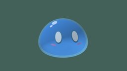 Hydro Slime monster-cartoon, cartoon, creature, genshinimpact