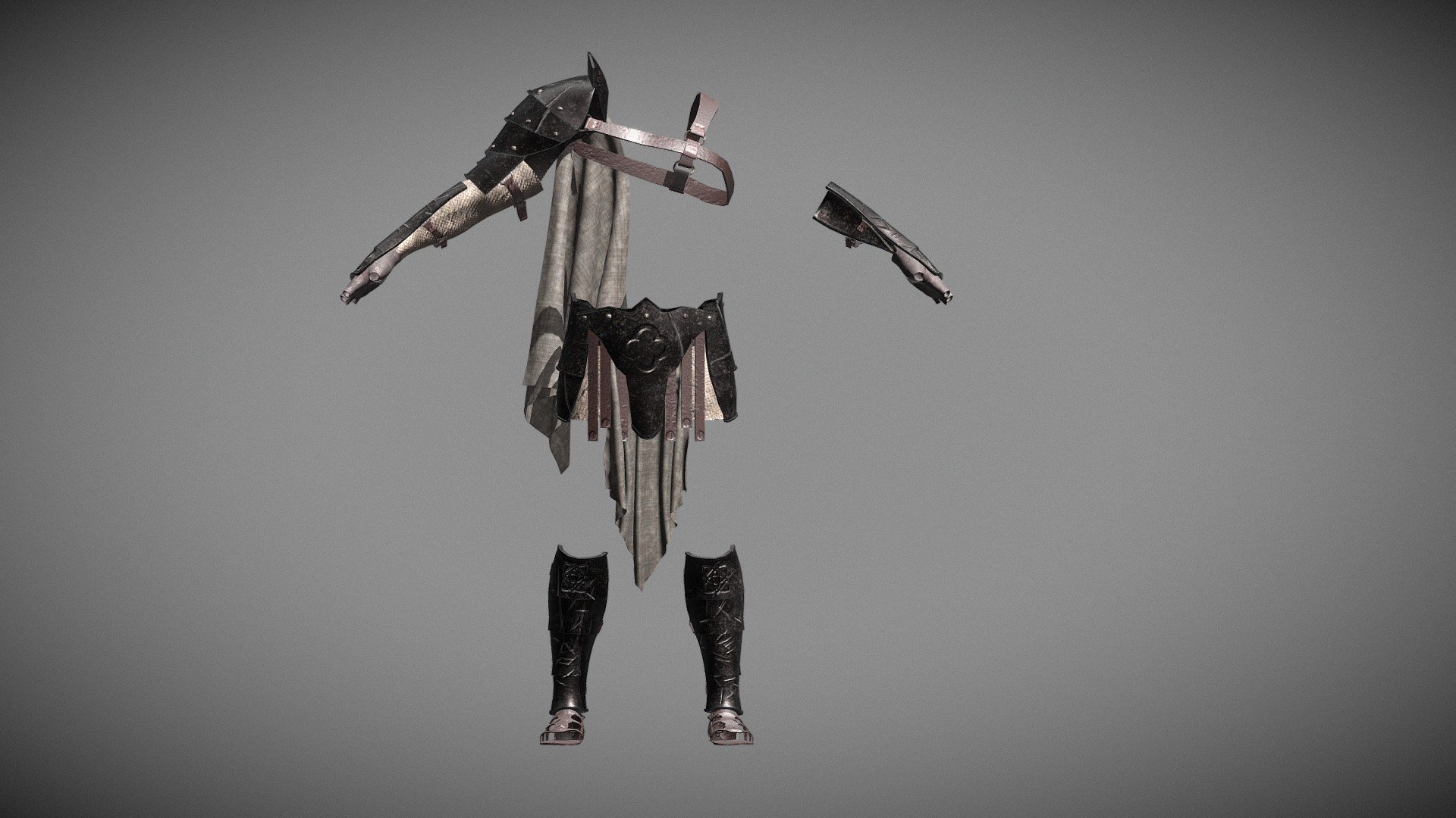 gladiator's concept of armor - Gladiator Armor IV - 3D model by Vadim.Kovalenko (@Vadym.Kovalenko) 3d model