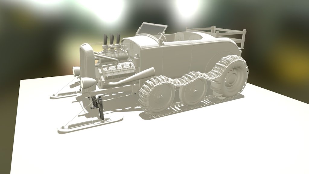 Super Snowbird snowsled - Super Snowbird - 3D model by bret_wills 3d model