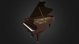 Grand Piano instrument, instruments, grand, orchestra, keys, concert, grandpiano, steinway, soundboard, weinbach, substancepainter, substance, piano, keyboard