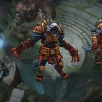 LoL Warwick league, polycount, moba, riot, warwick, character, lowpoly