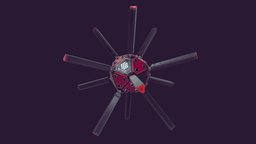 Penoptes satellite, sci-fi, concept