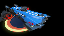 FEVER : Blue skin retro, fever, gameplay, futuristic, car, stylized, blue, skin