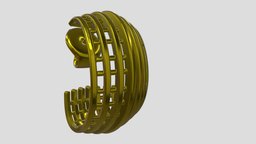 Pendientes Hilo Cuadrado Square Thread Earrings jewelry, earring, silver, oro, designer, desing, plata, pendientes, gold