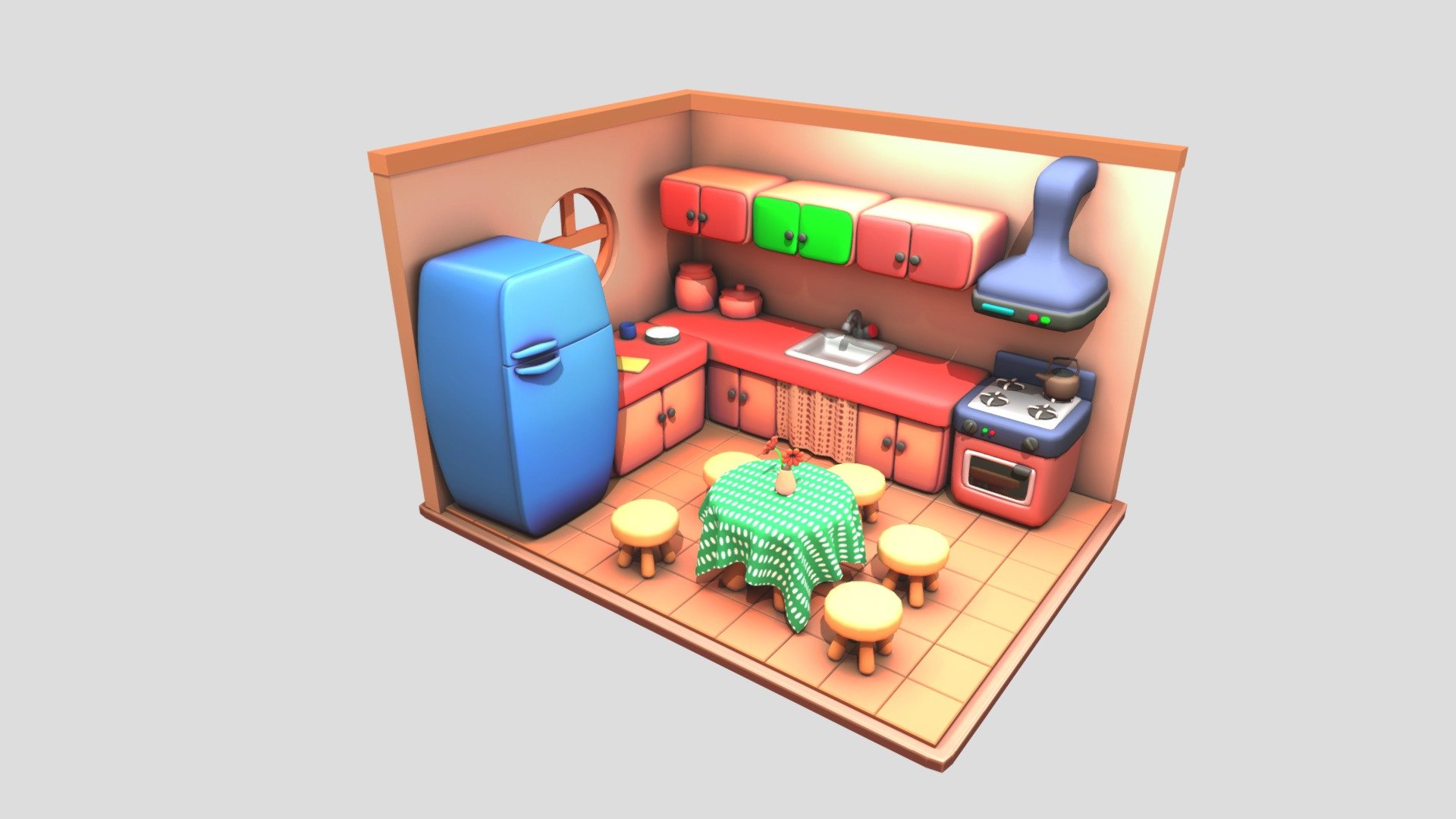 Make by Blender..


SketchfabWeeklyChallenge - Isometric Kitchen Room - 3D model by CG_Javohirbek (@Sotvoldiyev_Javohirbek) 3d model