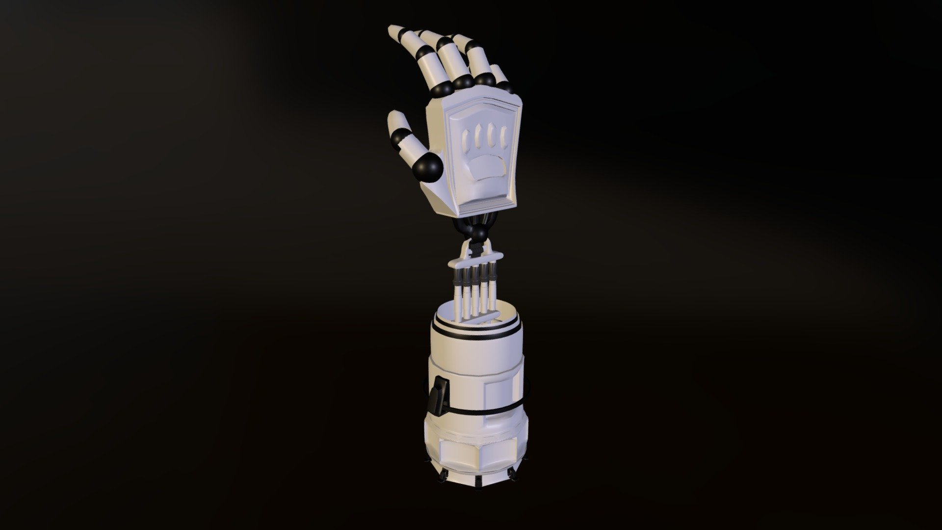 a futuristic hand of king mydas if he will be turned to an android - hand of mydas - 3D model by Maclin Macalindong (@maclinmacalindong) 3d model