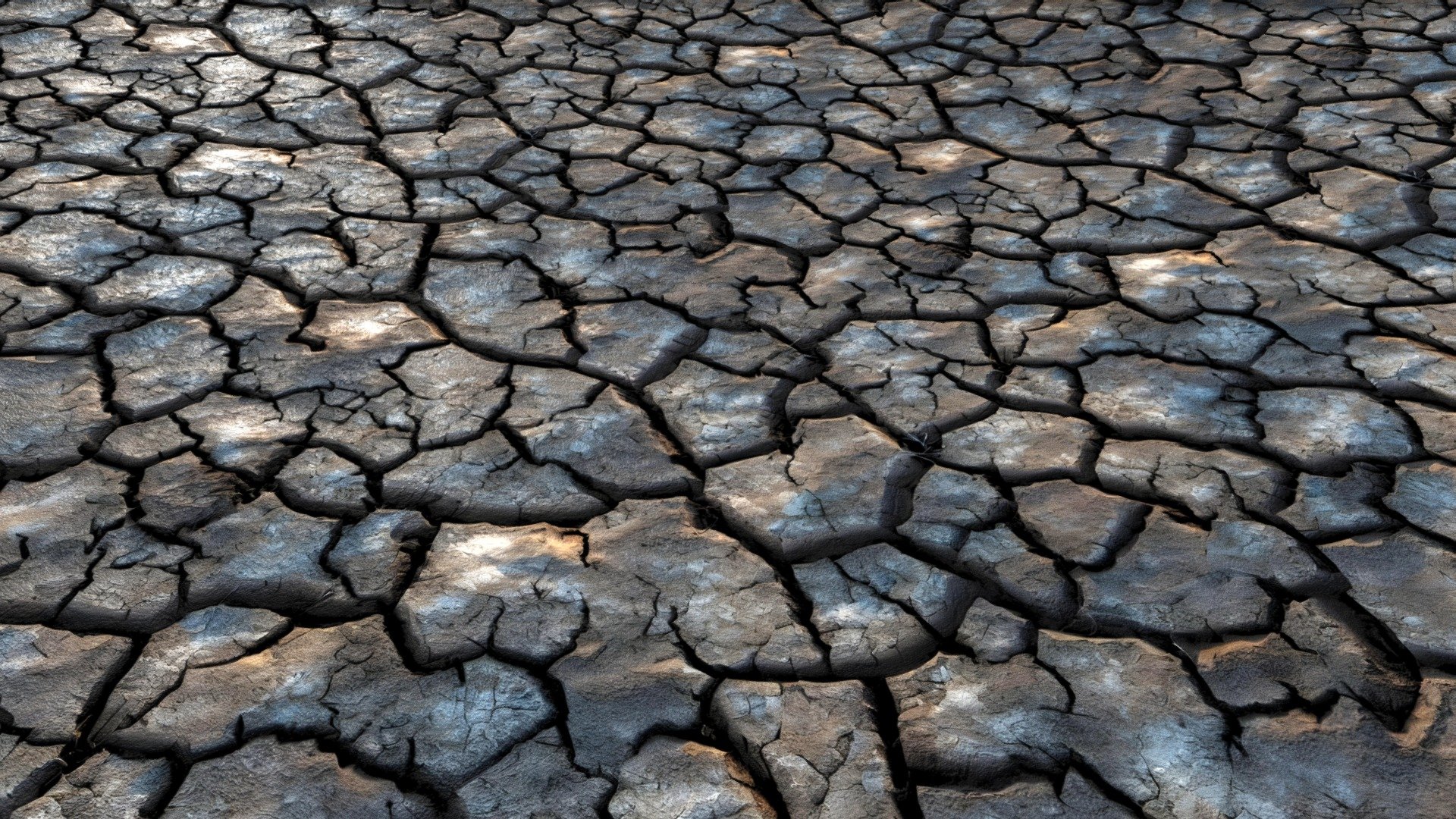 AI-generated dry cracked clayey soil - Dry and cracked dark clayey soil - Download Free 3D model by Tijerín Art Studio (@tijerin_art) 3d model