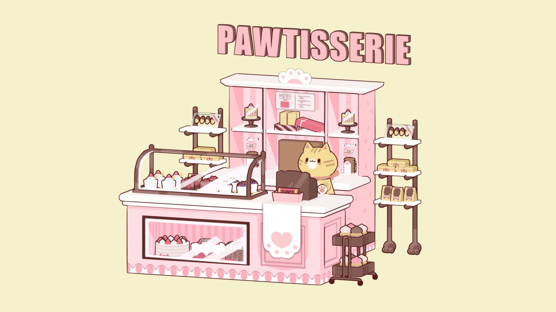 🎂Pawtisserie 🎂 modeled by 3D MAYA Krita and Subtancepainter Original design by @chanteii_
https://twitter.com/chanteii_/status/1040676079994732549 - 🎂Pawtisserie 🎂 - Download Free 3D model by LeafChan (@CuteLeaf) 3d model