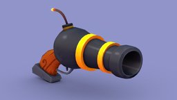 Stylized Hand Cannon handgun, cannon, stylizedweapon, stylizedcannon, weapon, pirate, stylized, gun, stylizedgun