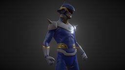 Nusantaranger Blue ranger, sentai, maya, character, gameart, zbrush