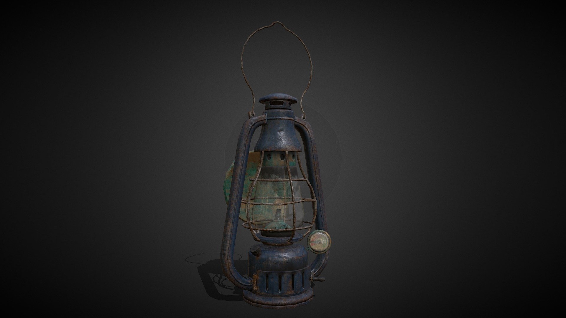 A slightly stylized kerosene lamp designed for the environment in the atmosphere of World War I, with elements of steampunk. One of the models for my Bachelor thesis 3d model