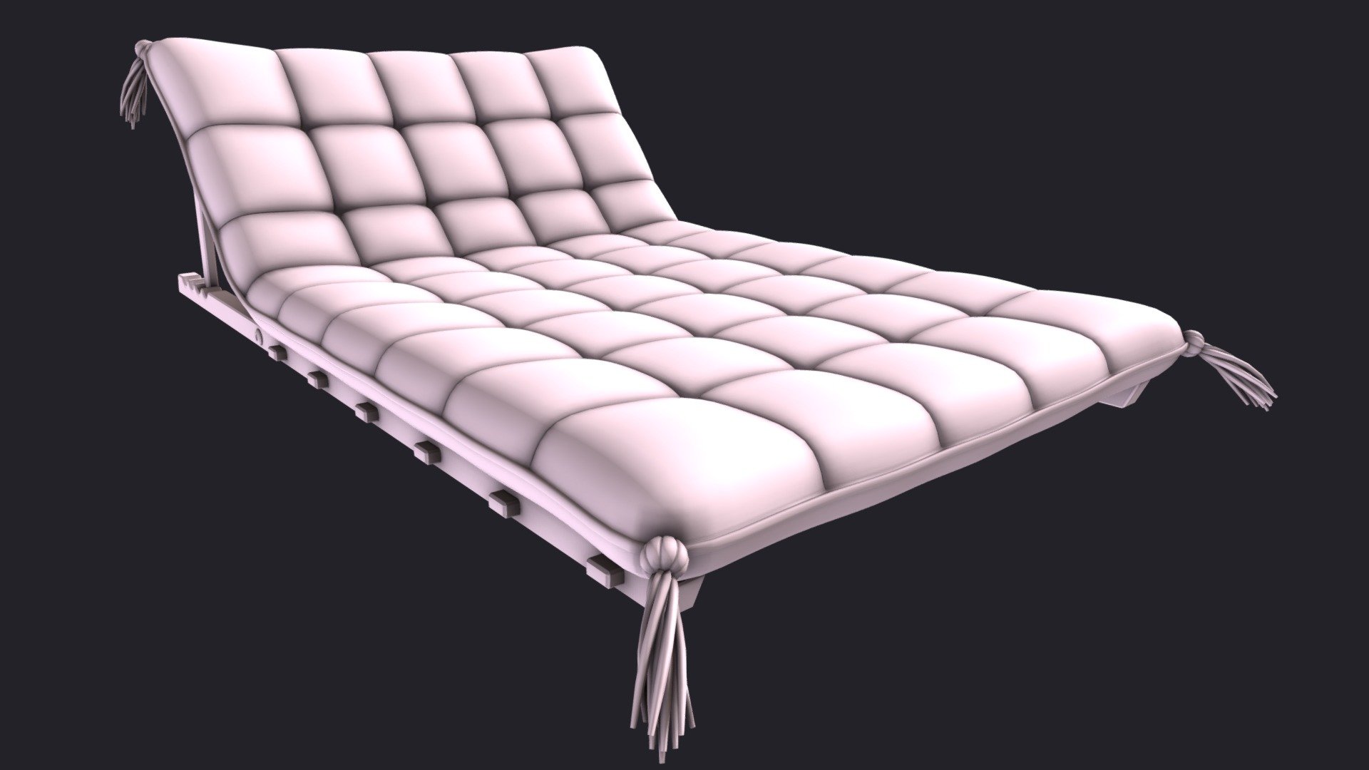 Tasseled Patio Lounger - 3D model by M. Sallee (@msallee) 3d model
