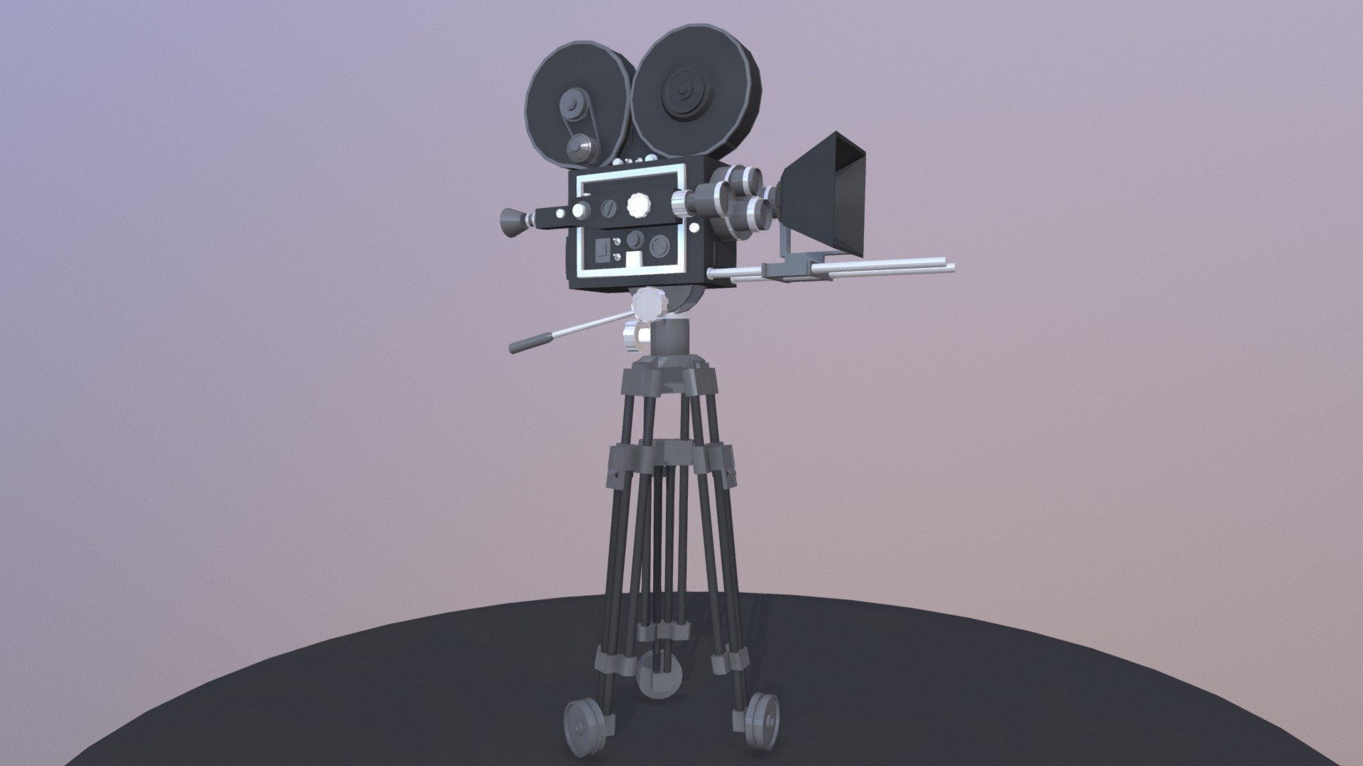 Personal Work / Low Poly version - Vintage Camera - 3D model by anasugar 3d model