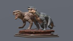 Inonstrancevia alexandri mesozoic, paleoart, permian, prehistoric, noai