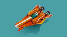 Spaceship 01 sci, fi, st, fast, glider, substancepainter, substance, maya, scifi, racing, car, ship