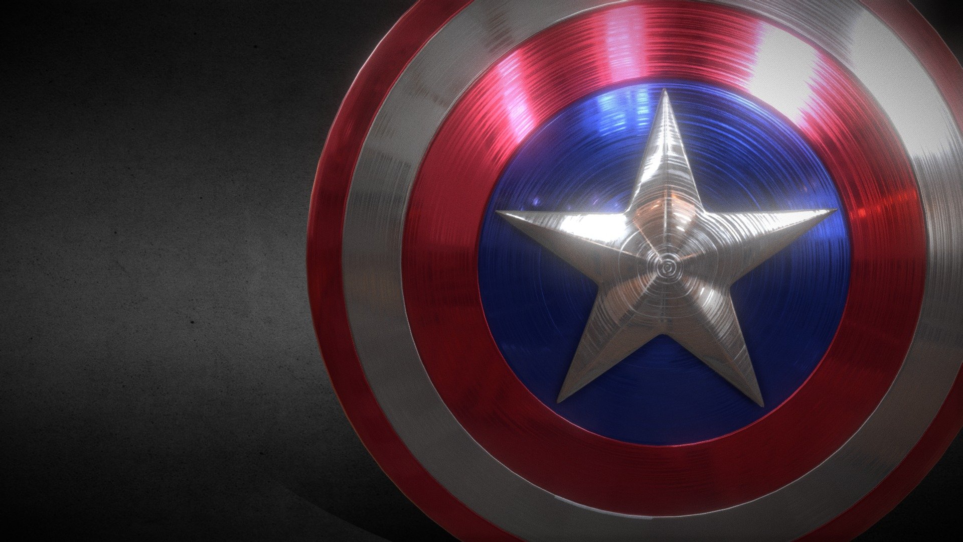 The vibranium shield of the Captain America, the first avenger of Marvel - Marvel's Captain America Shield - 3D model by dgonlinebr 3d model