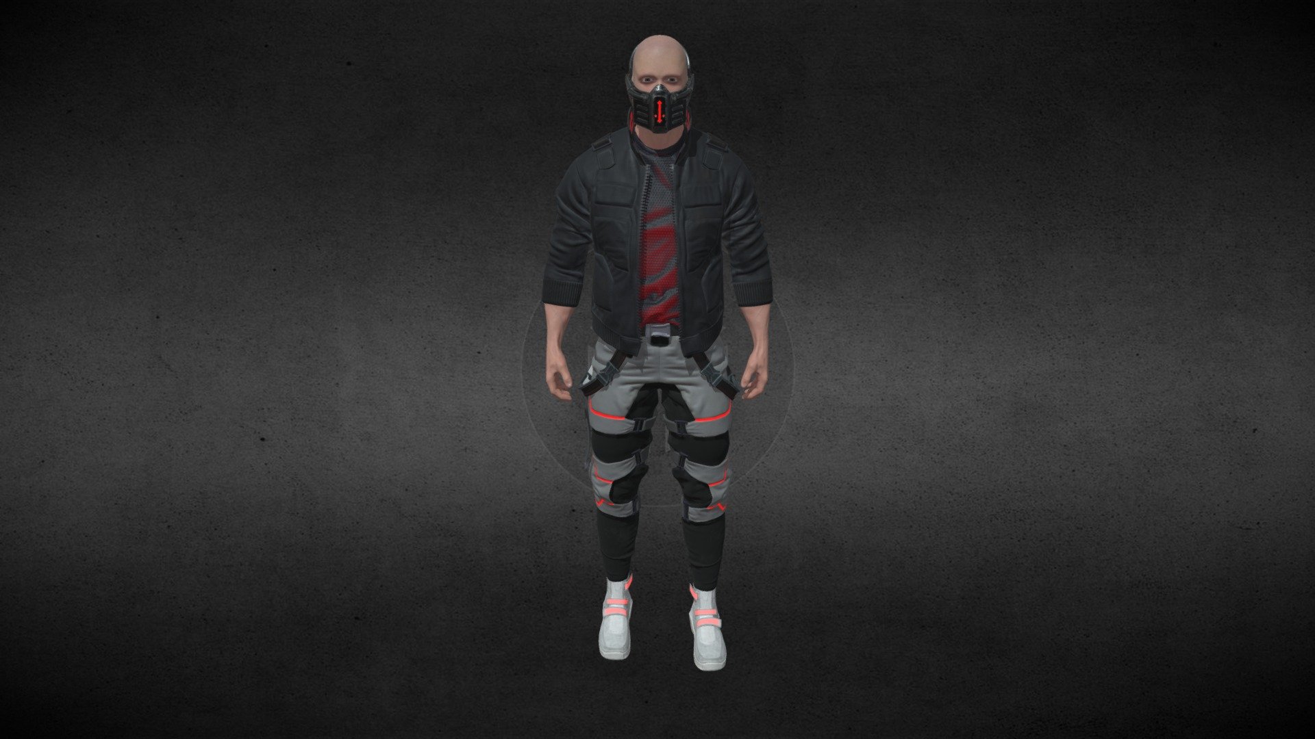 CyberPunk Character - Download Free 3D model by AlekseiPresnaykov 3d model