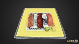 Sushi Plating Photogrametry food, dinner, 3dscanning, photogrametry, realistic, max, oriental, sushi, villeroy-boch, 3d-model, plates, japanese-food, japanese-culture, sushiset, realsize, koreanfood, foody, realitycapture, 3dscan, decoration, asian-food, noai