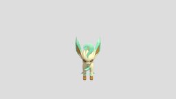 Leafeon pokemon, grass-type, sinnoh