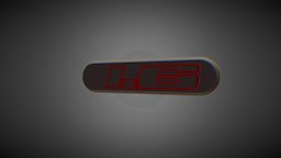 Peugeot 205 GTI emblem custom, 3d-print, peugeot, part, tuning, gti, spare, spare_part, peugeot205, 205gti, originalspareparts