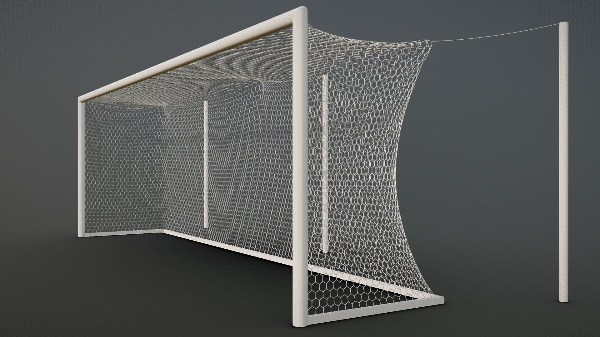 Basic footbal goal model 3d model