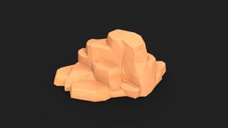 Rock | Sandstone | Desert canyon, desert, mountain, sandstone, lowpoly, stone, rock