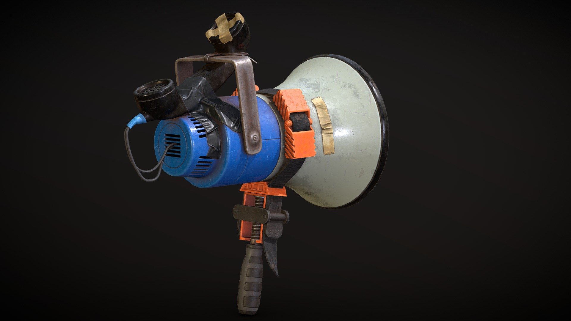 Megaphone - Rust - 3D model by ThomasButters 3d model