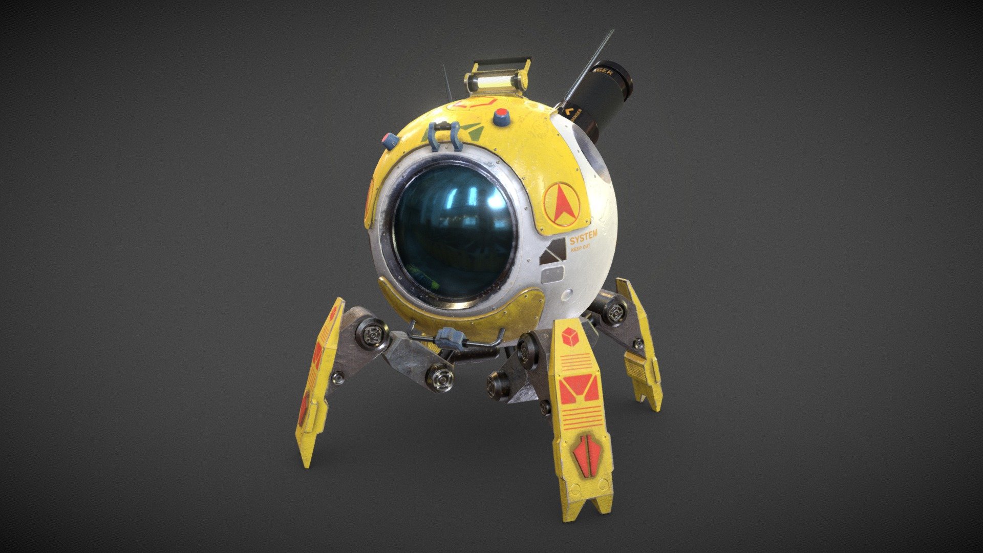 Robor low-poly model texturs - Robot_004 - Download Free 3D model by evolver55555 3d model