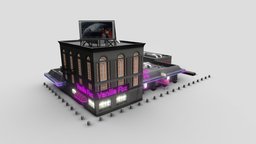 Vanilla Fox Dancing Club club, game-asset, building-design, architecture, gameasset, building