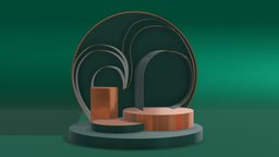 PODIUM ART_NO 19 studio, jewelry, template, xmas, store, display, christmas, exhibition, holiday, noel, setup, decor, sale, showroom, podium, season, galerie, galery, mockup3d, sceen, hitech, art, design, interior